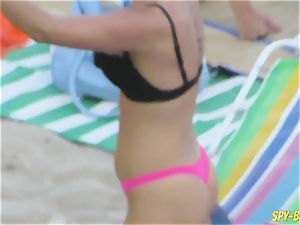 rosy bathing suit amateur without bra voyeur Beach dolls